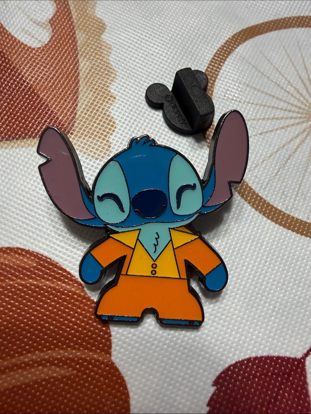 Loungefly Disney Stitch 70”s Enamel Pin - Blue, Teal, Orange, Purple
